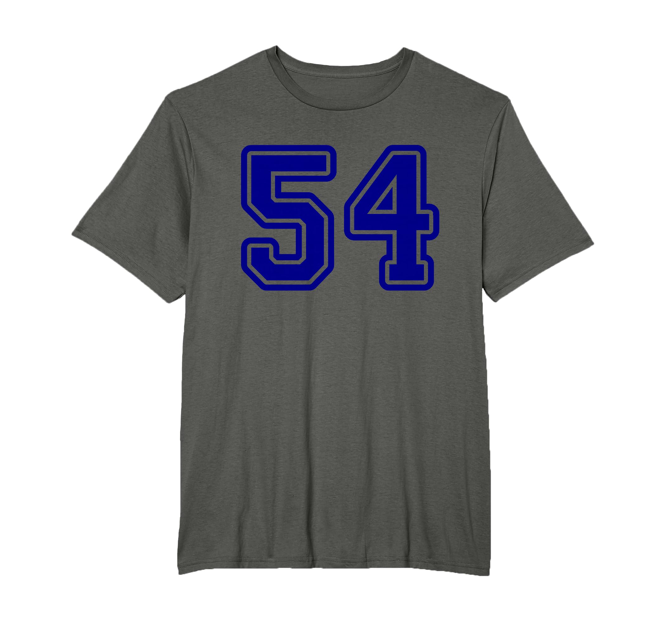 Number 54 Blue Sport Number 54 T-Shirt - Fun Novelty Design Men Women