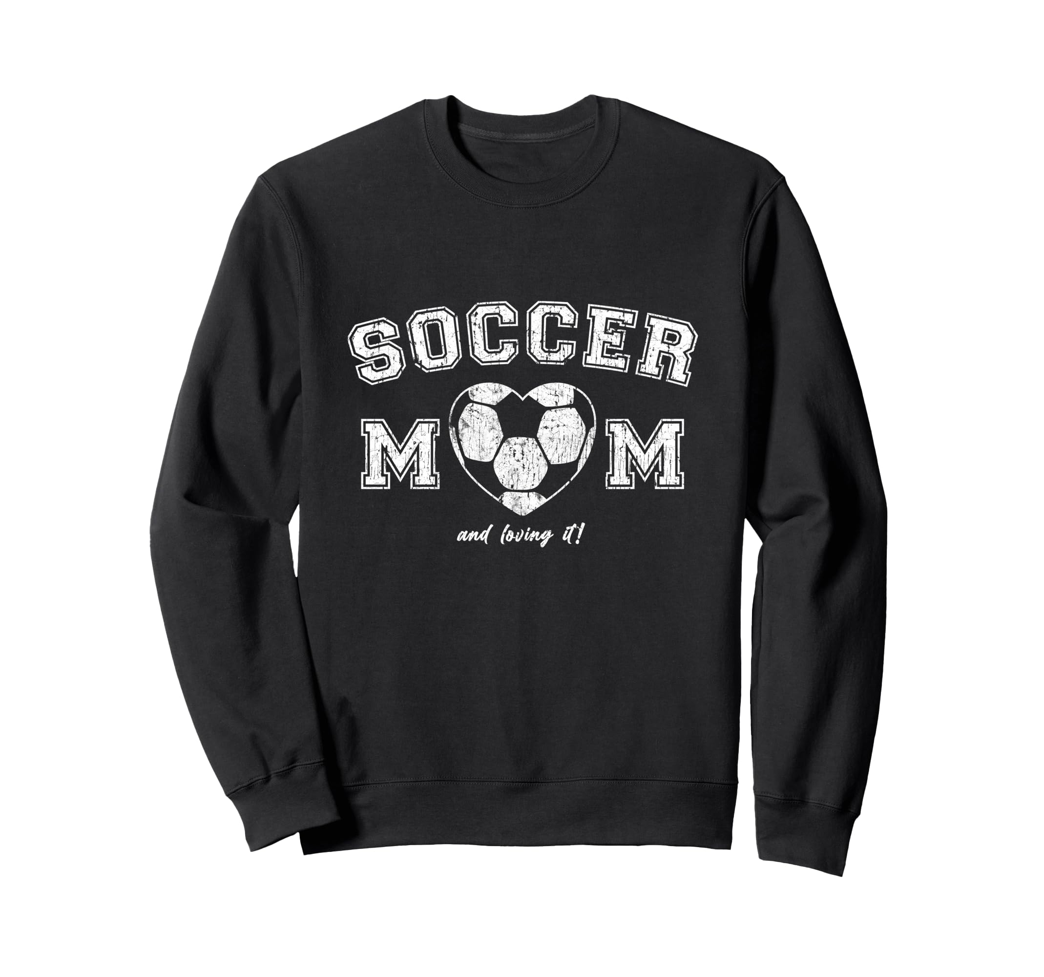 Soccer Mom Heart Casual Sweatshirt - Minimalist Print Unisex