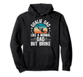 Soccer Goalie Dad Broke Dad Soccer Hoodie - Minimalist Print Men Women