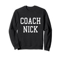 Coach Nick Custom Football Sweatshirt - Casual Everyday Wear for Adults