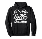 Soccer Grammie Heart Love Soccer Player Hoodie - Minimalist Print Men Women