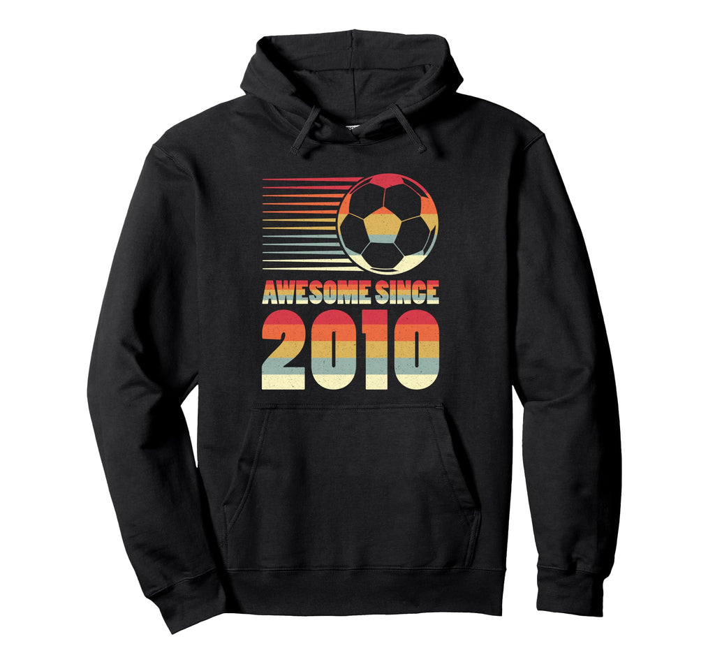 Awesome Since 2010 Soccer 16Th Birthday Hoodie - Trendy Graphic Unisex
