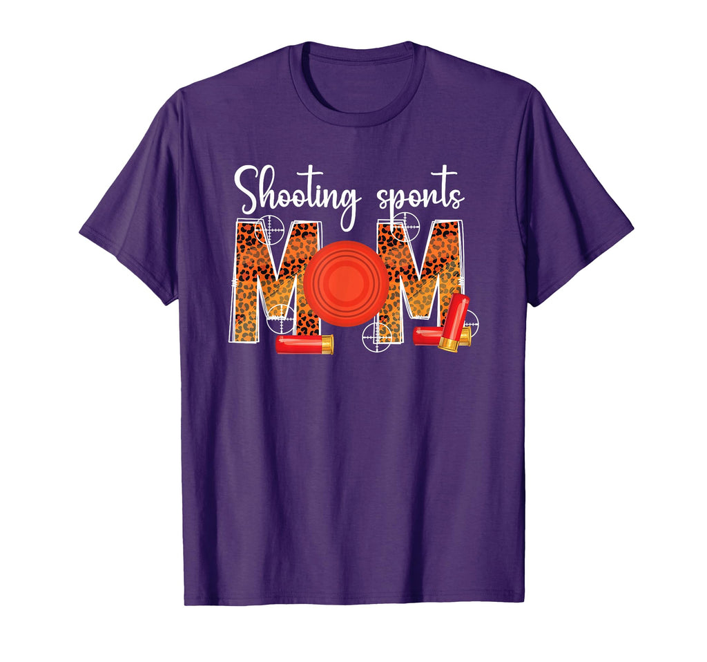 Shooting Sports Mom Leopard Shooting T-Shirt - Streetwear Style for Adults