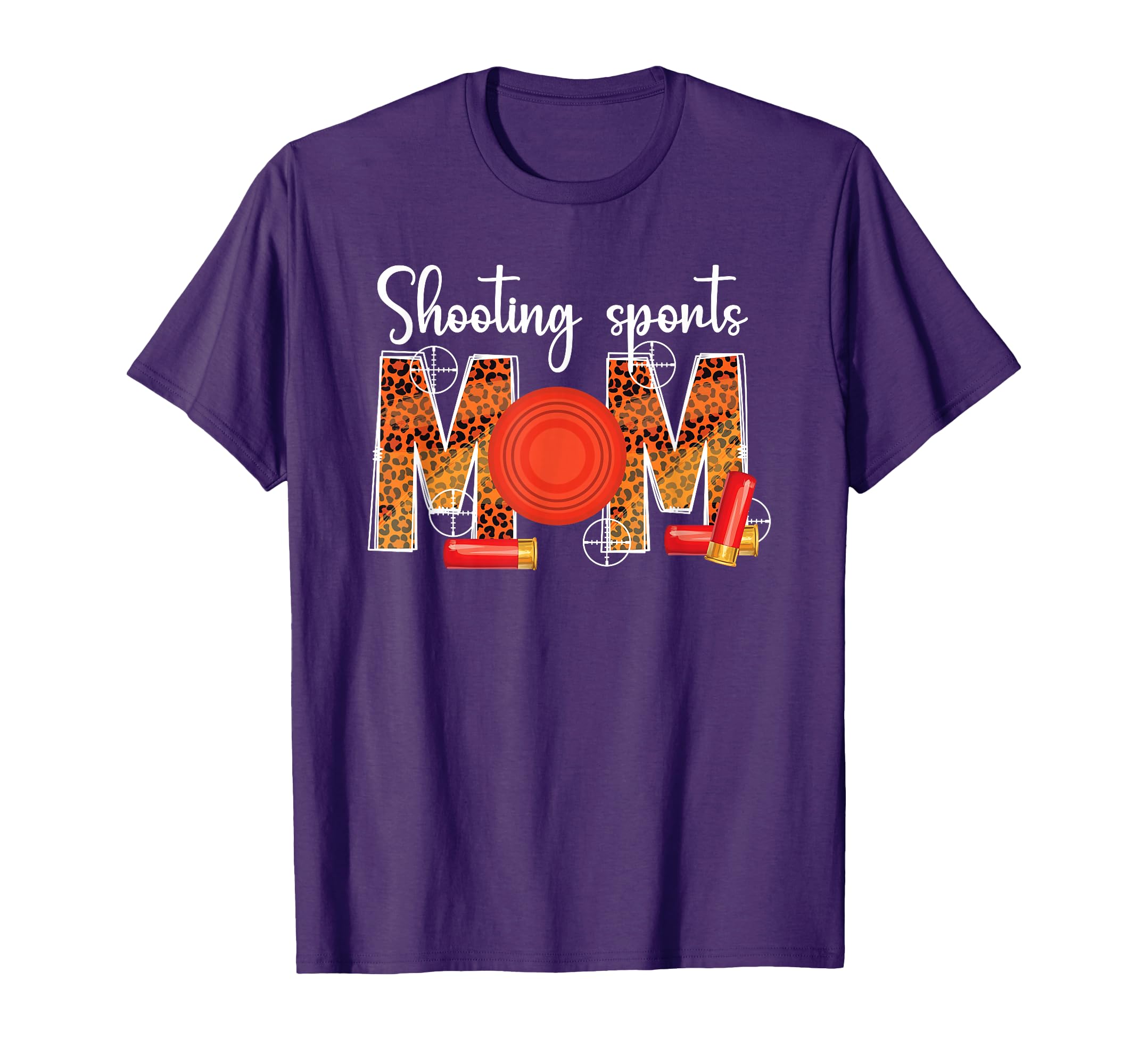 Shooting Sports Mom Leopard Shooting T-Shirt - Streetwear Style for Adults