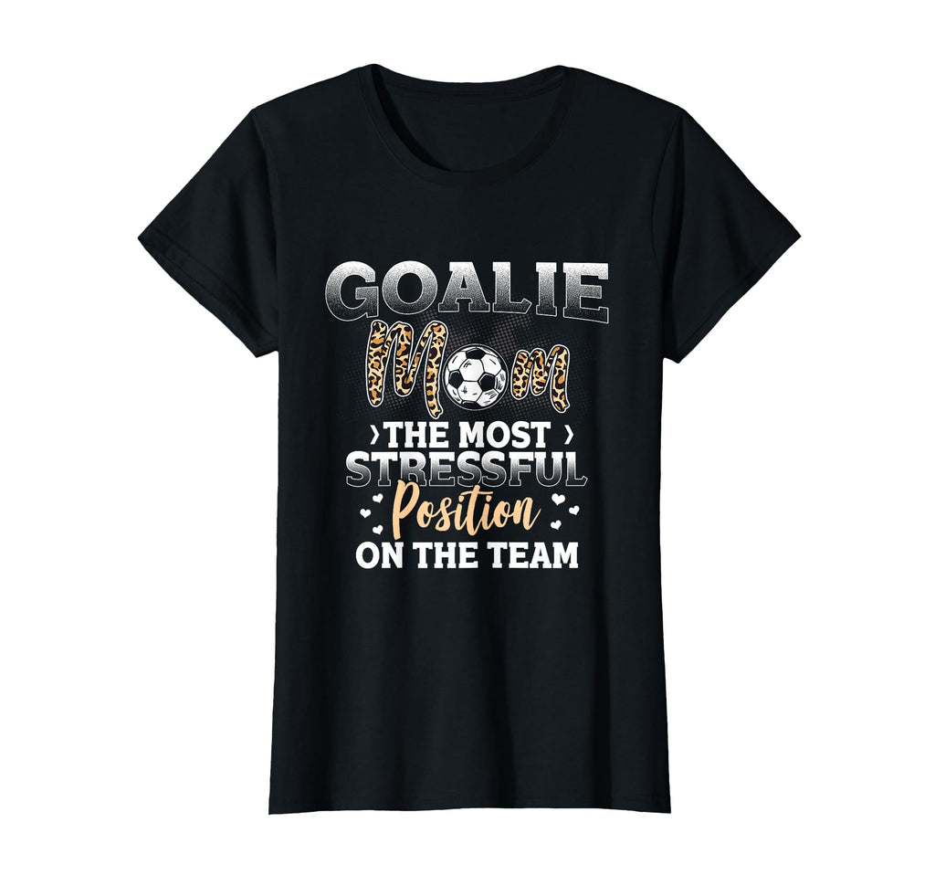Soccer Lover Leopard Pattern Soccer Mom T-Shirt - Streetwear Style Unisex