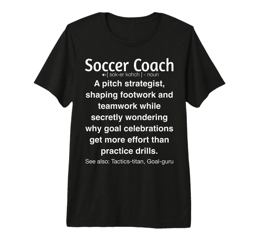 Soccer Coach Tri Blend T-Shirt - Unique Graphic Men Women