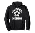Soccer Nonno Soccer Ball Distressed Hoodie - Novelty Apparel Men Women