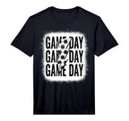 Womens Football Mama Leopard Game T-Shirt - Aesthetic Graphic Men Women
