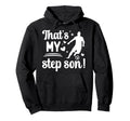 Proud Soccer Step Mom Soccer Player Hoodie - Unique Graphic for Adults
