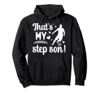 Proud Soccer Step Mom Soccer Player Hoodie - Unique Graphic for Adults