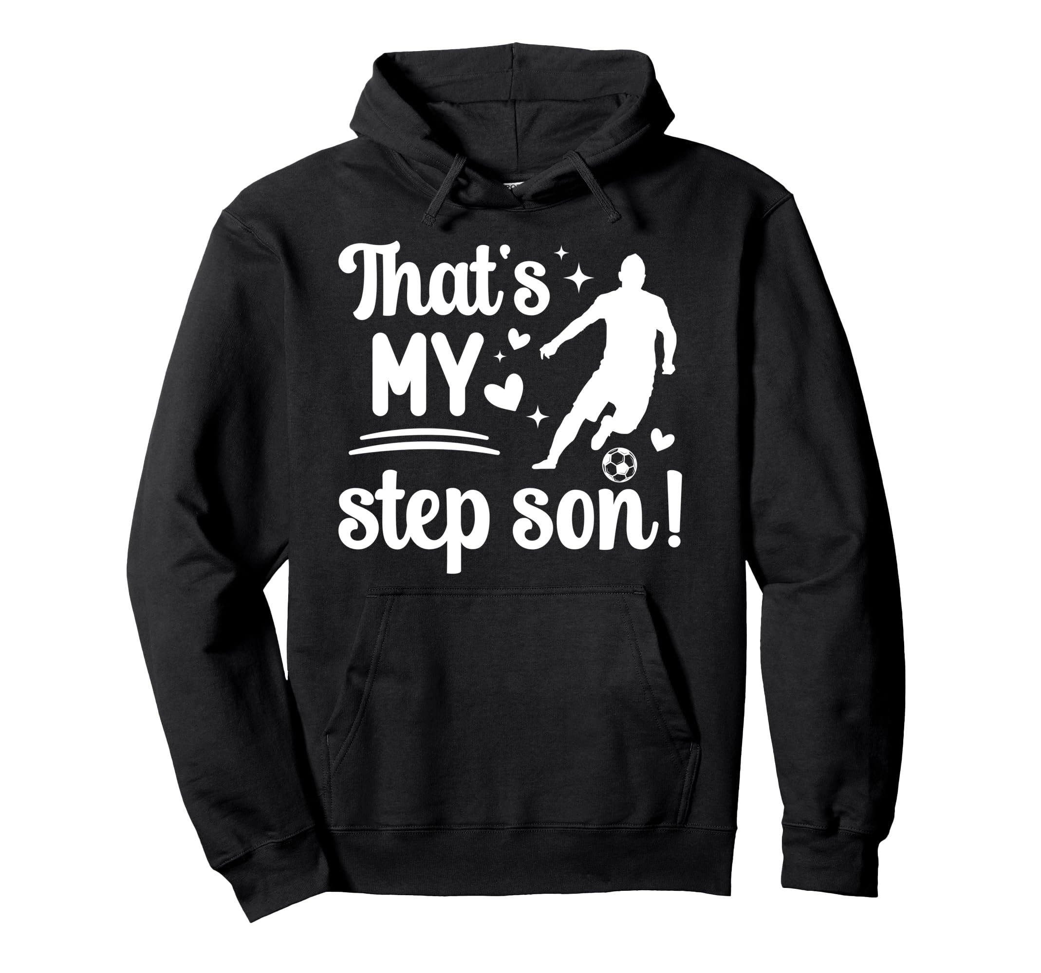 Proud Soccer Step Mom Soccer Player Hoodie - Unique Graphic for Adults