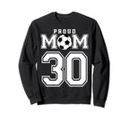 Number 30 Custom Proud Soccer Futbol Sweatshirt - Custom Art Print Unisex