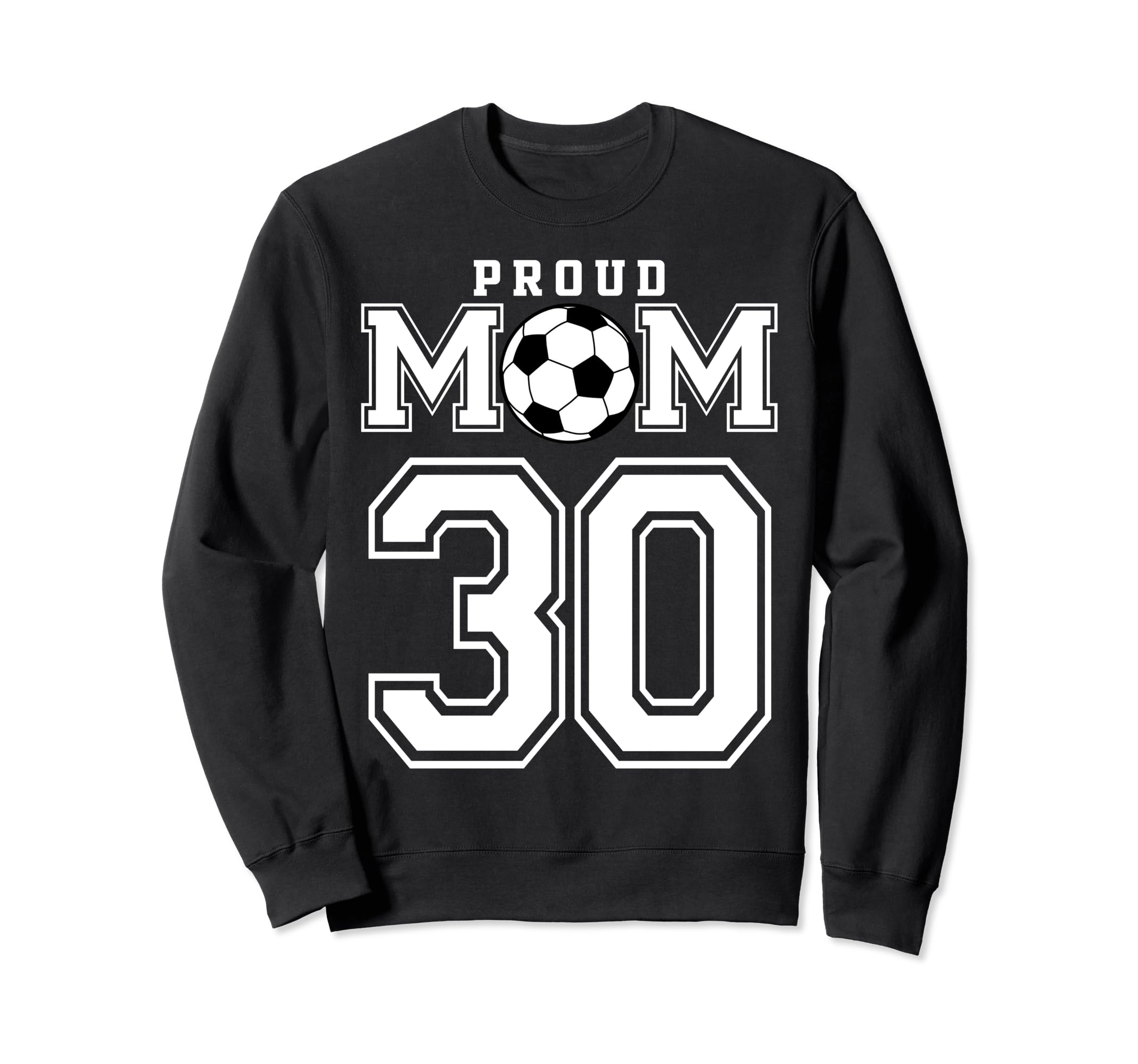 Number 30 Custom Proud Soccer Futbol Sweatshirt - Custom Art Print Unisex