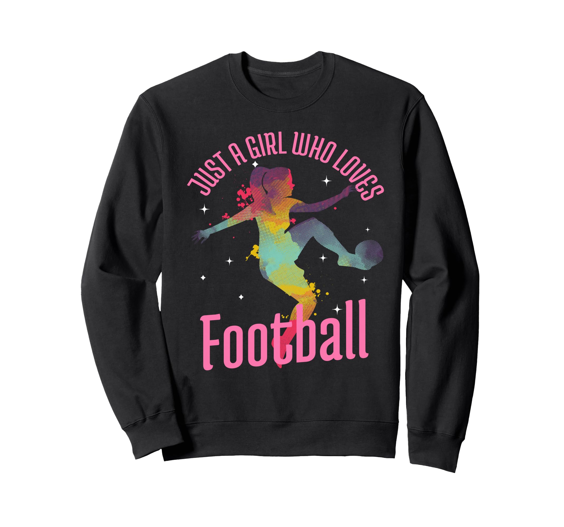 Just Who Loves Football Player Soccer Sweatshirt - Custom Art Print Unisex