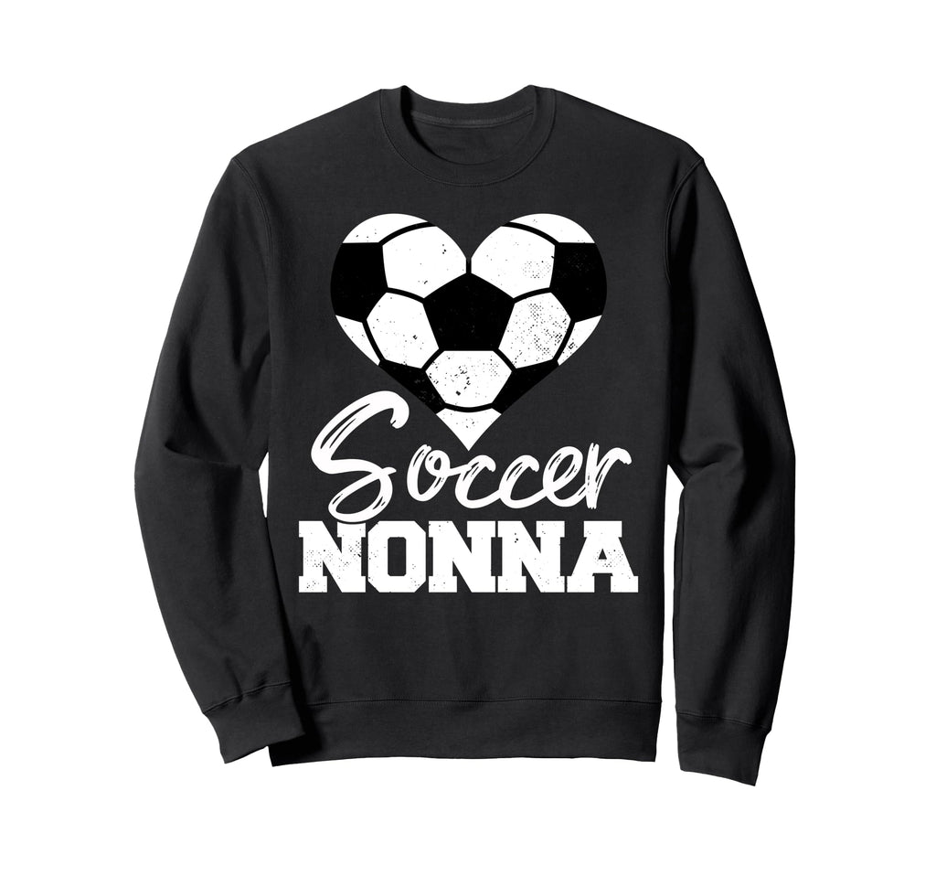 Soccer Nonna Heart Funny Heartfelt Sweatshirt - Novelty Apparel Men Women