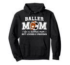 Baller Mom Louder Prouder Football Hoodie - Novelty Apparel Men Women