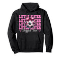 Soccer Sister Soccer Coquette Little Hoodie - Aesthetic Graphic Unisex