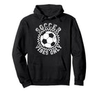 Groovy Soccer Womens Soccer Hoodie - Trendy Graphic Men Women
