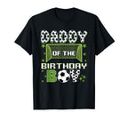 Daddy Birthday Soccer Group T-Shirt - Casual Everyday Wear for Adults