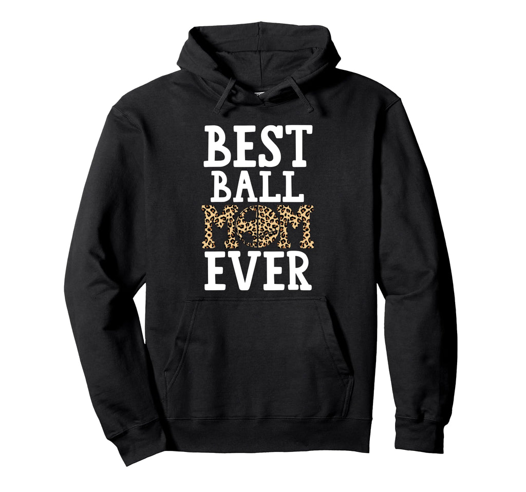 Best Ball Mom Ever Softball Hoodie - Minimalist Print Unisex