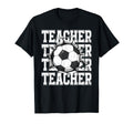 Soccer Teacher Cracked Wall T-Shirt - Casual Everyday Wear Men Women