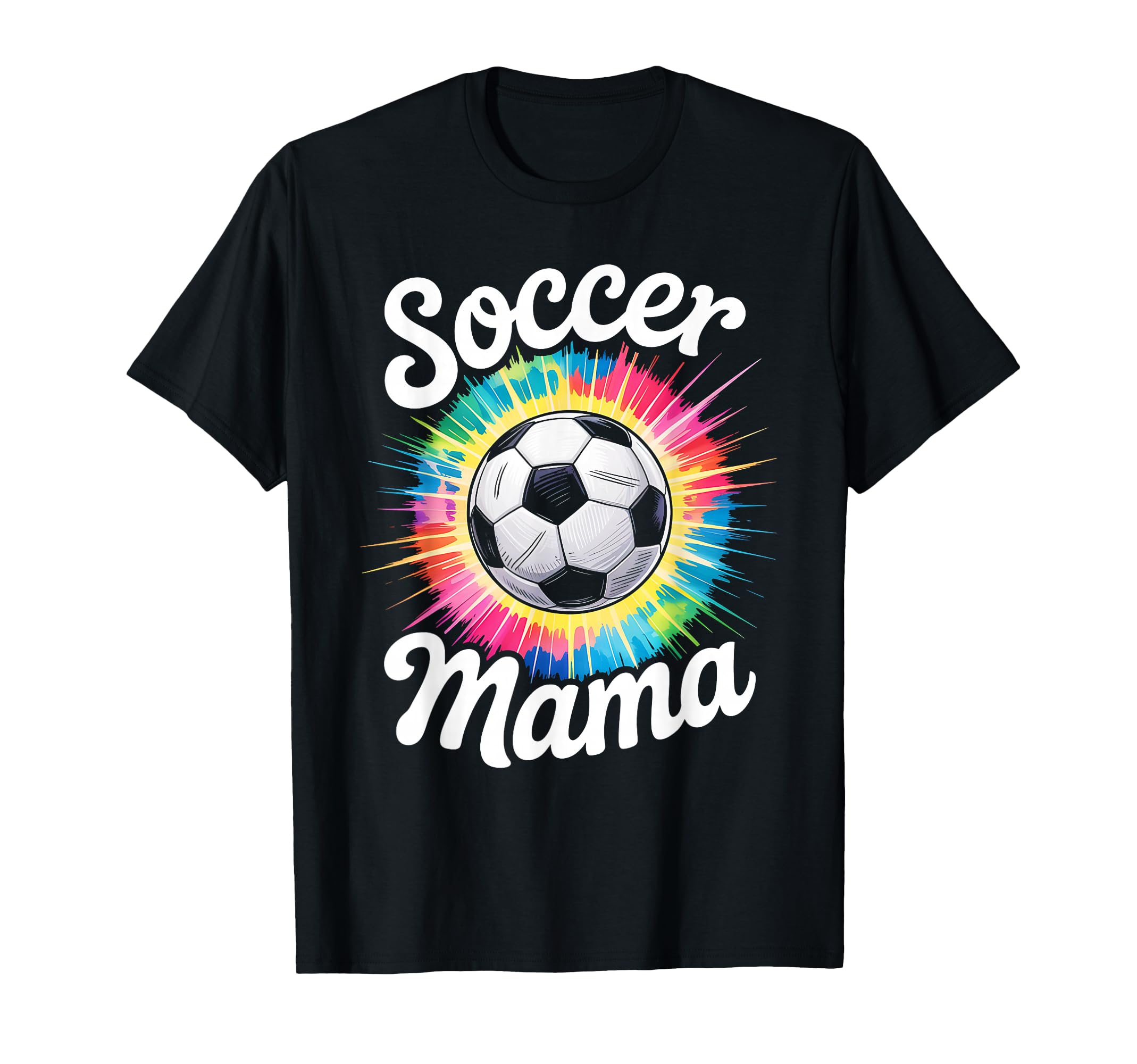 Soccer Mama Mom Tie Dye T-Shirt - Novelty Apparel for Adults
