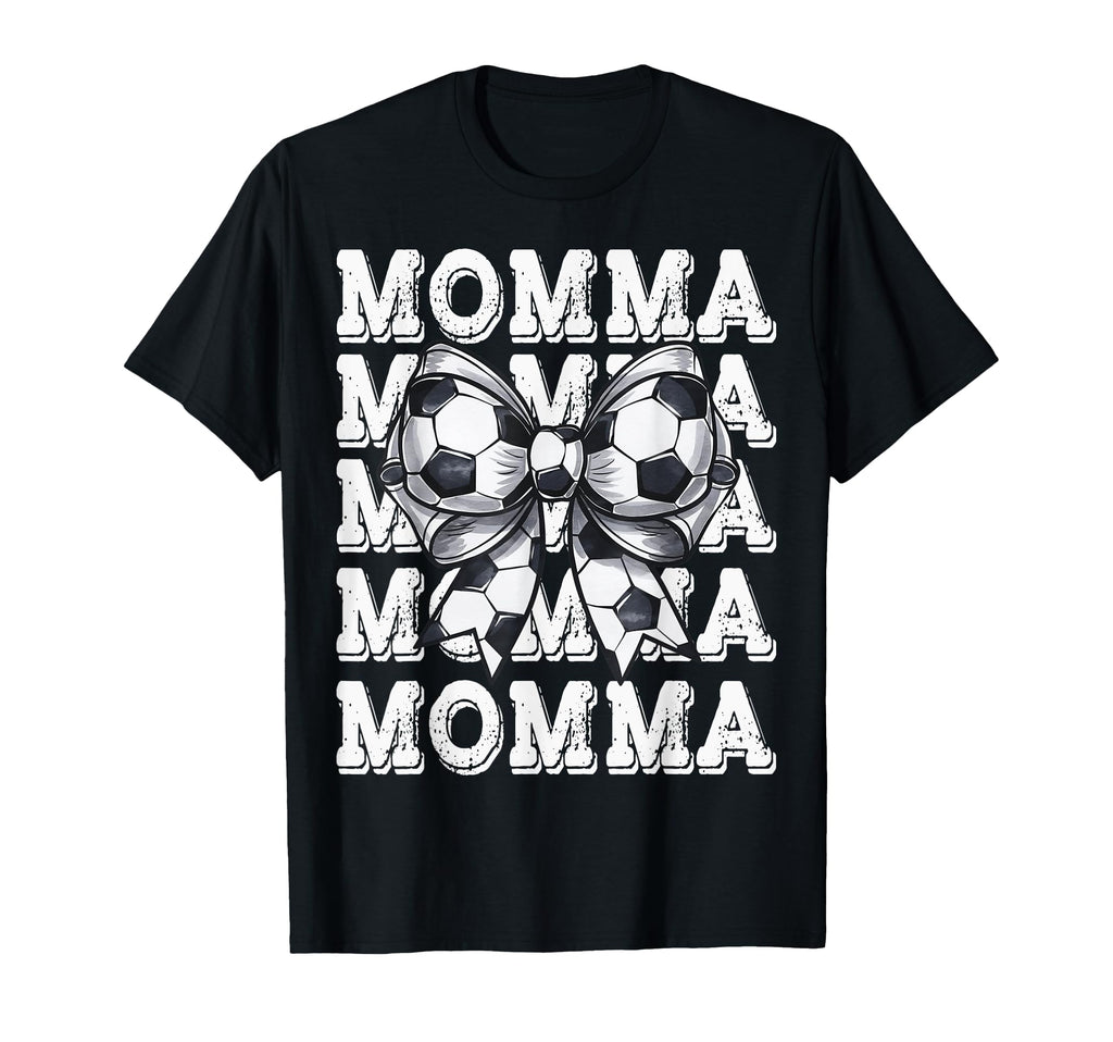 Coquette Soccer Momma Matching Family T-Shirt - Unique Graphic Men Women