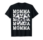 Coquette Soccer Momma Matching Family T-Shirt - Unique Graphic Men Women