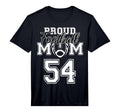 Custom Proud Football Mother Number 54 T-Shirt - Custom Art Print Unisex