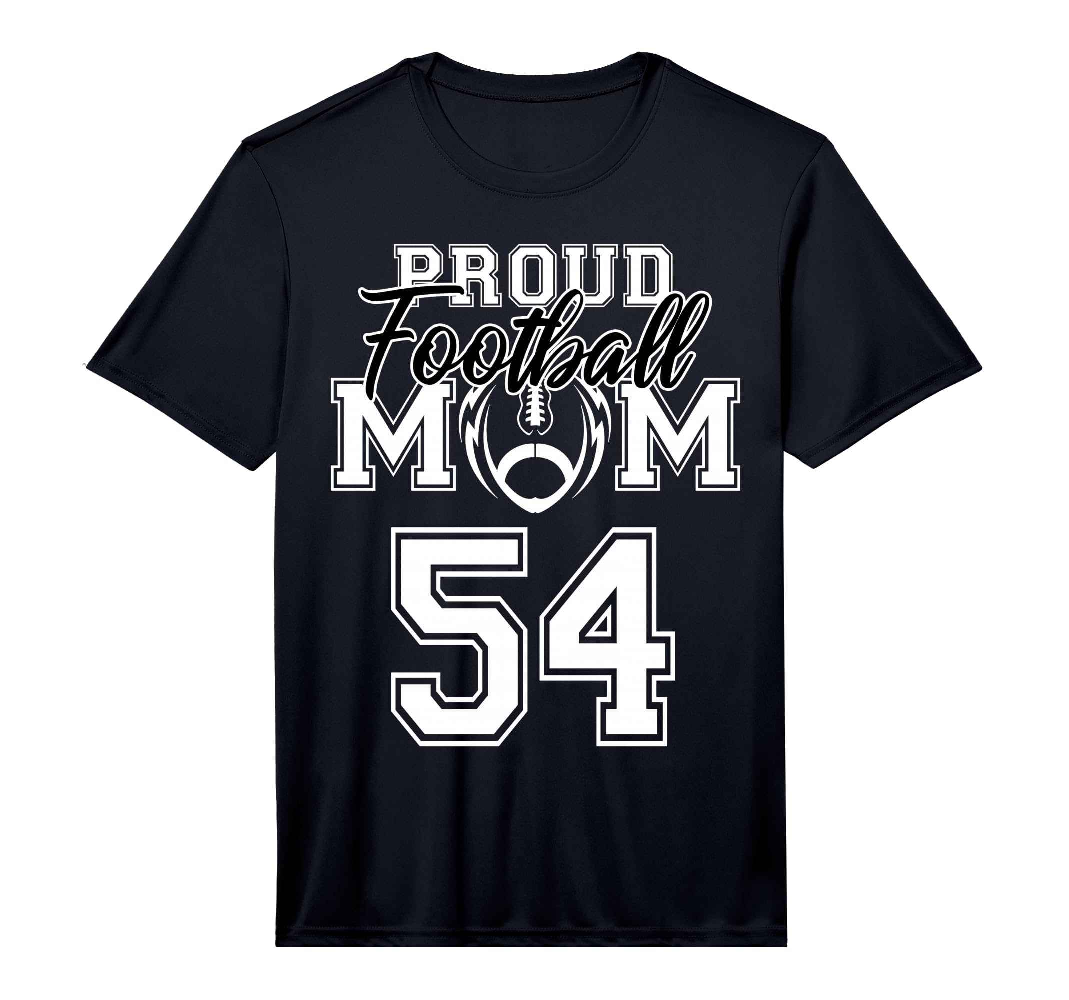 Custom Proud Football Mother Number 54 T-Shirt - Custom Art Print Unisex