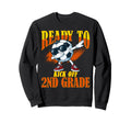 Ready To Kick Off 2Nd Grade Student Sweatshirt - Minimalist Print Unisex