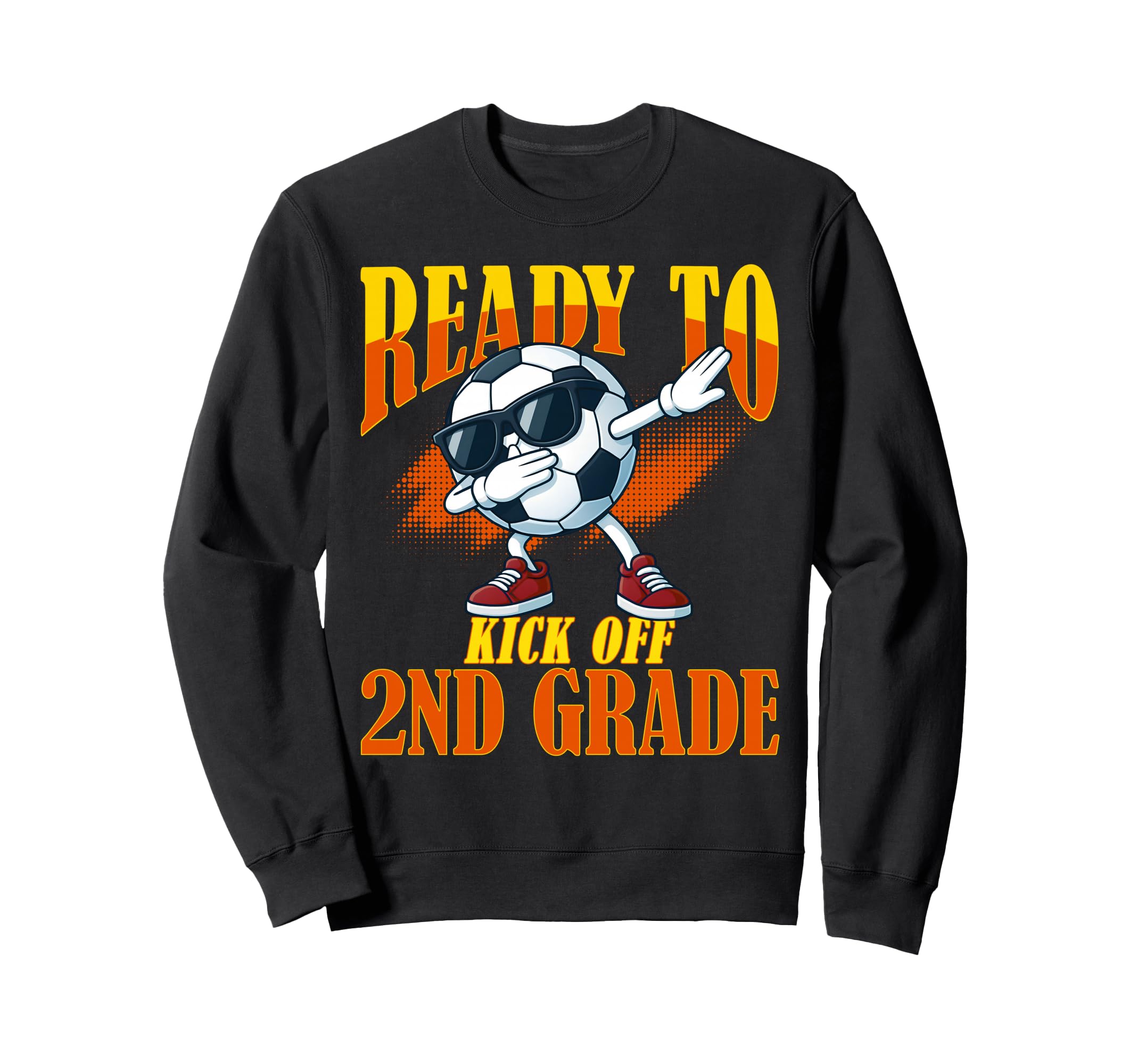 Ready To Kick Off 2Nd Grade Student Sweatshirt - Minimalist Print Unisex