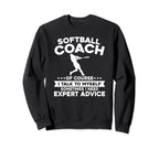 Softball Coach Training Trainer Sweatshirt - Aesthetic Graphic Unisex
