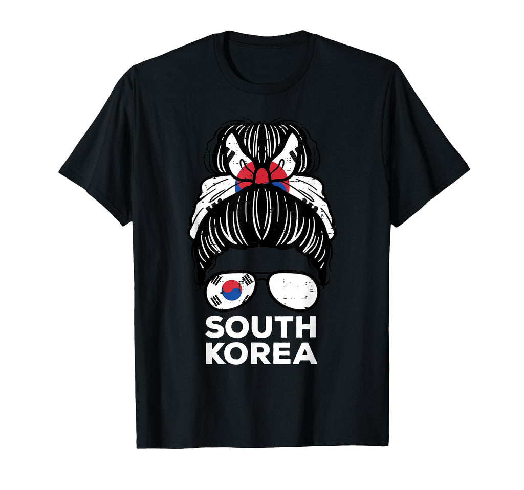 South Korea Flag Hairbun Football T-Shirt - Custom Art Print for Adults