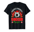 Funny Santas Favorite Soccer Player T-Shirt - Graphic Print for Adults