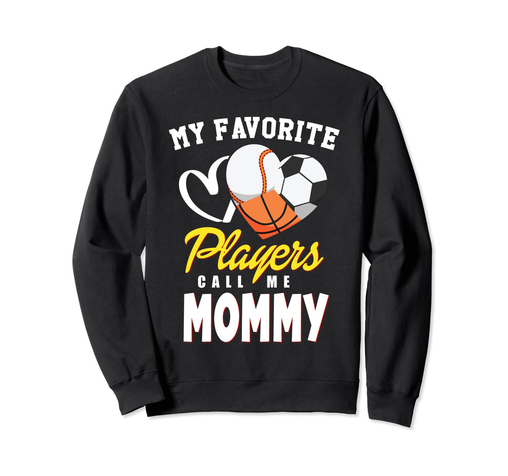 My Favorite Players Baseball Soccer Sweatshirt - Trendy Graphic for Adults