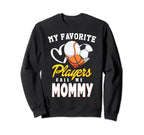 My Favorite Players Baseball Soccer Sweatshirt - Trendy Graphic for Adults
