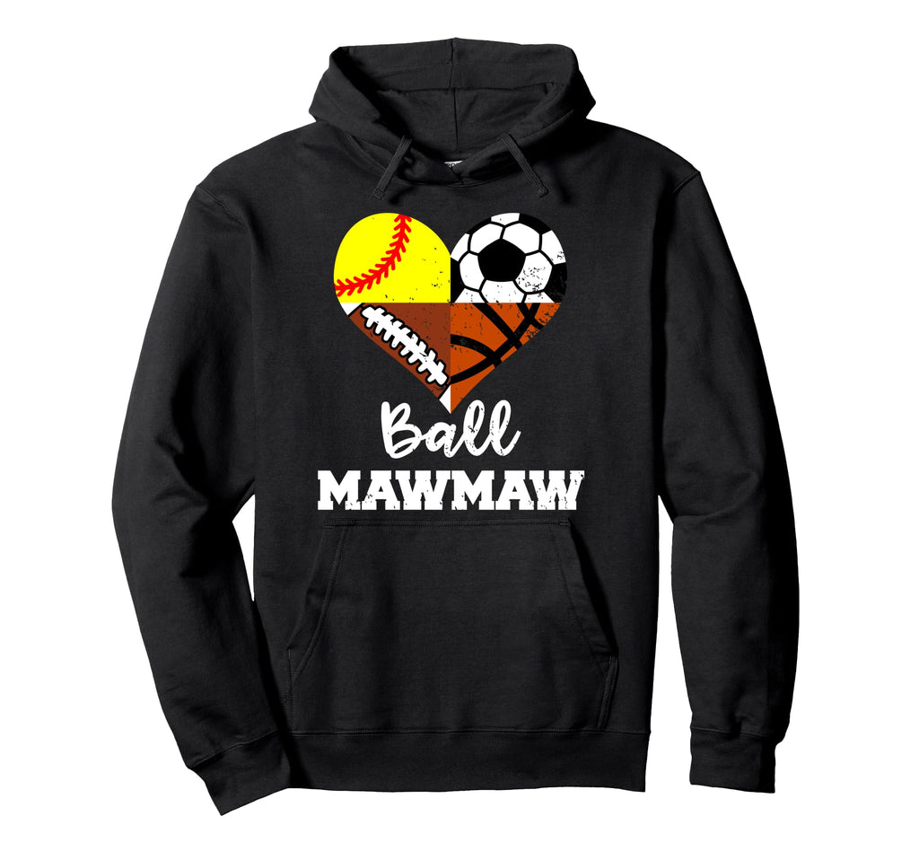Ball Mawmaw Soccer Football Softball Hoodie - Trendy Graphic Unisex