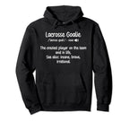 Lacrosse Goalie Definition Lacrosse Keeper Hoodie - Trendy Graphic Unisex