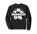 Soccer Mommom Soccer Ball Sweatshirt - Casual Everyday Wear for Adults