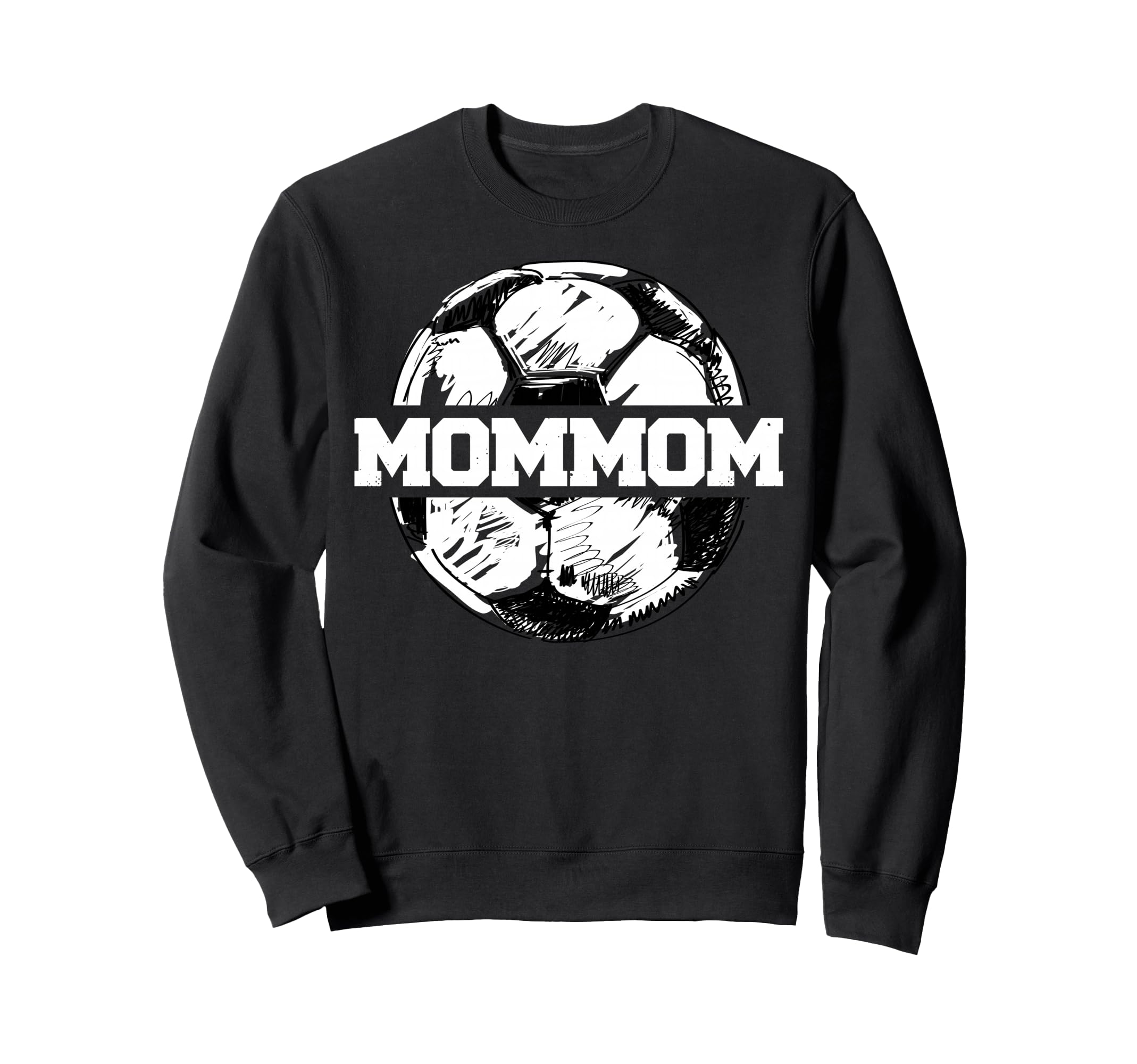 Soccer Mommom Soccer Ball Sweatshirt - Casual Everyday Wear for Adults