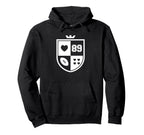I Love Football I Heart Football Funny Hoodie - Graphic Print Unisex