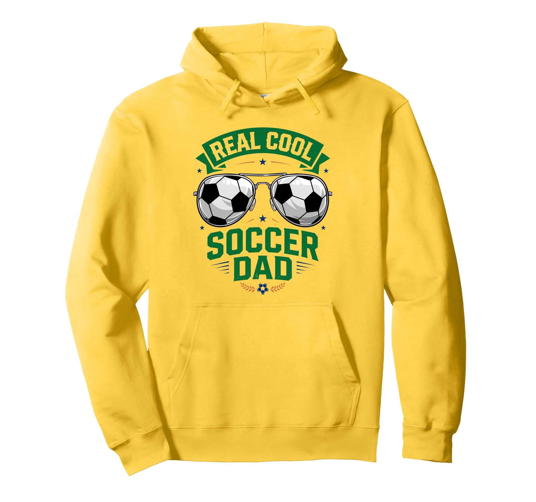 Real Soccer Dad Funny Futebol Hoodie - Casual Everyday Wear for Adults