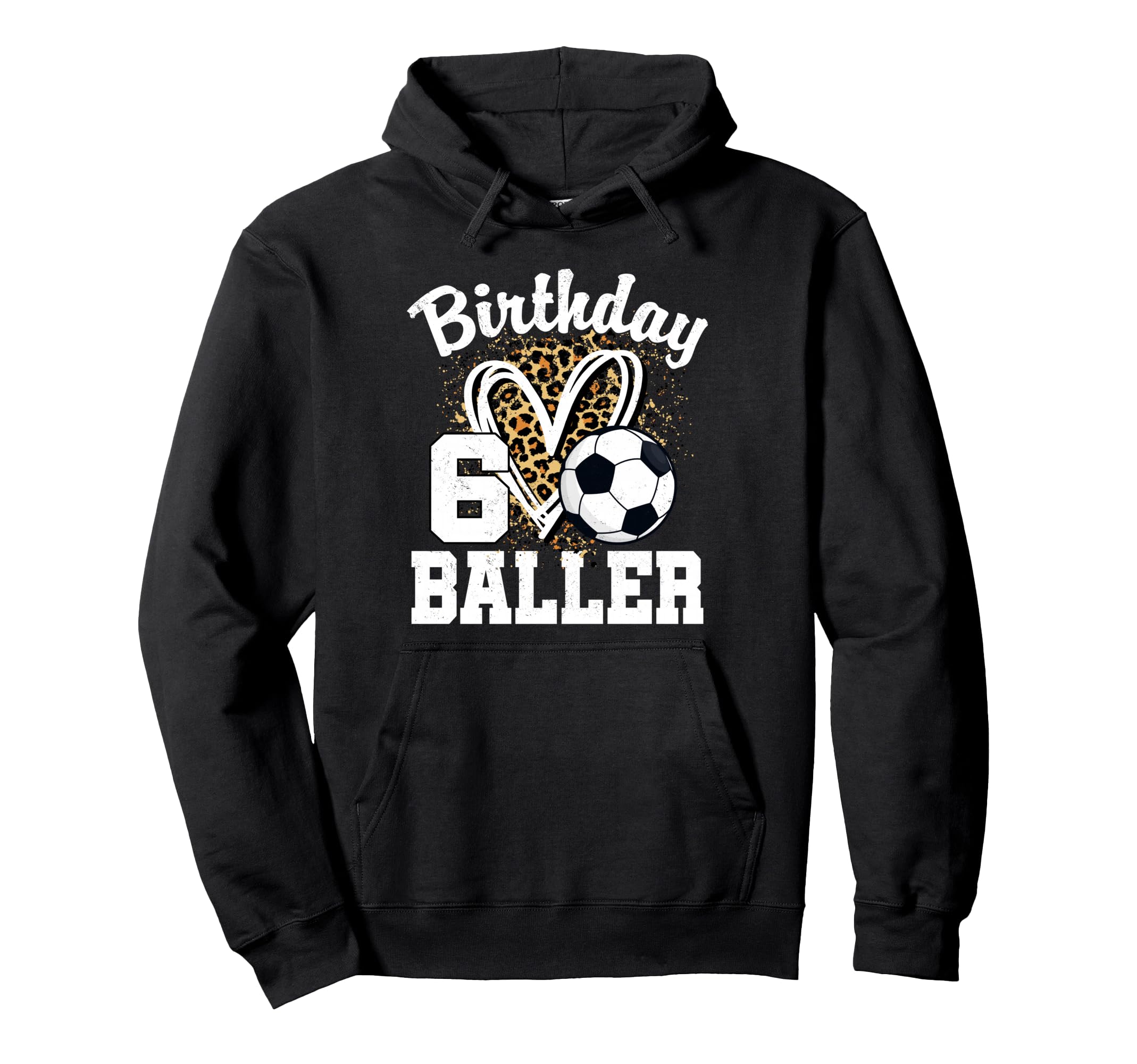 6Th Birthday Soccer Ball 6 Year Old Hoodie - Custom Art Print Men Women