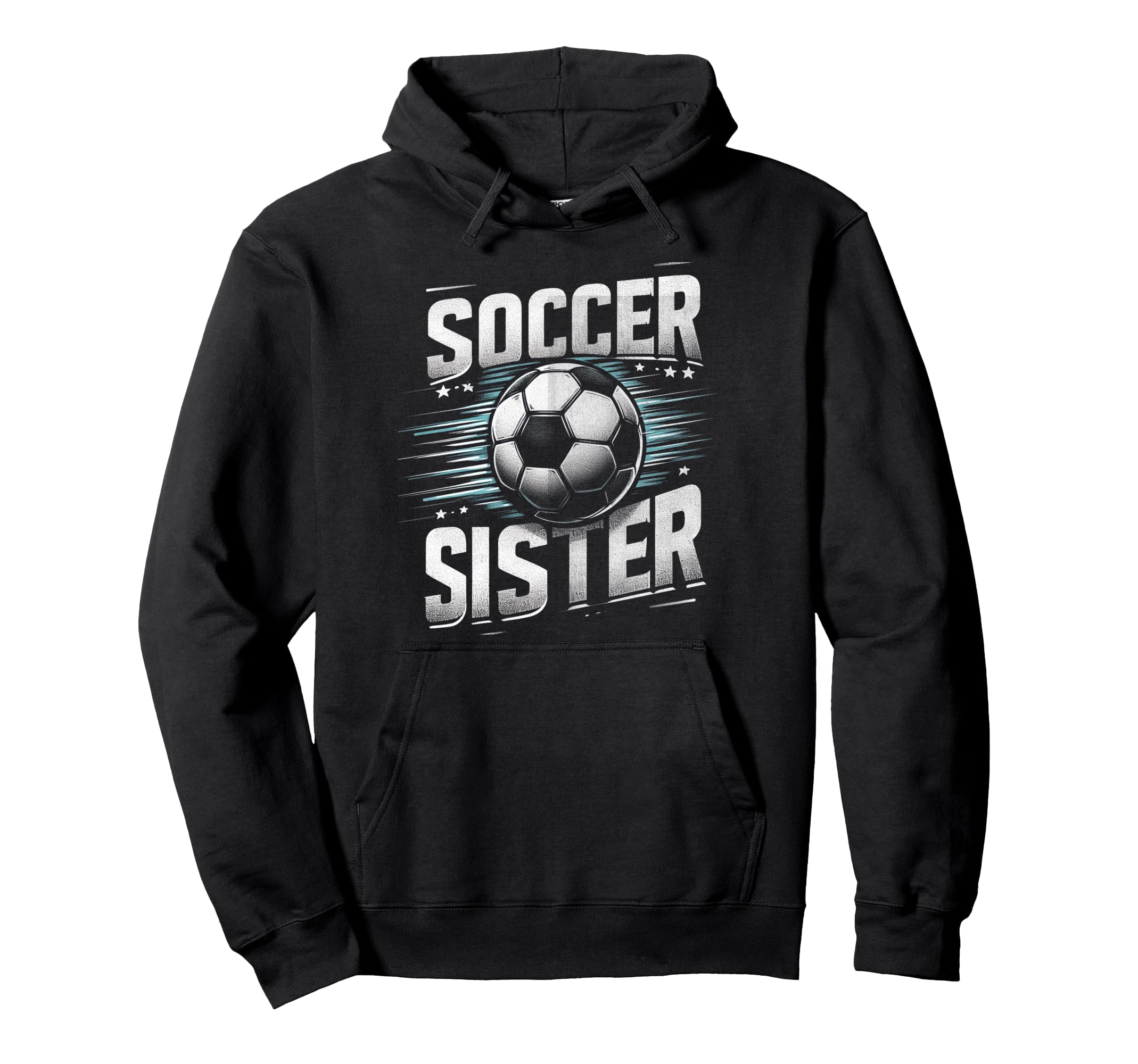 Soccer Sister Football Lover Gifts Hoodie - Unique Graphic Unisex