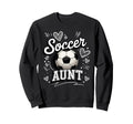 Soccer Aunt Heart Football Game Day Sweatshirt - Streetwear Style Unisex