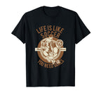 Life Is Like Soccer Play Hard You Need T-Shirt - Graphic Print for Adults