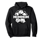 Soccer Mommom Soccer Ball Split Funny Hoodie - Custom Art Print Men Women