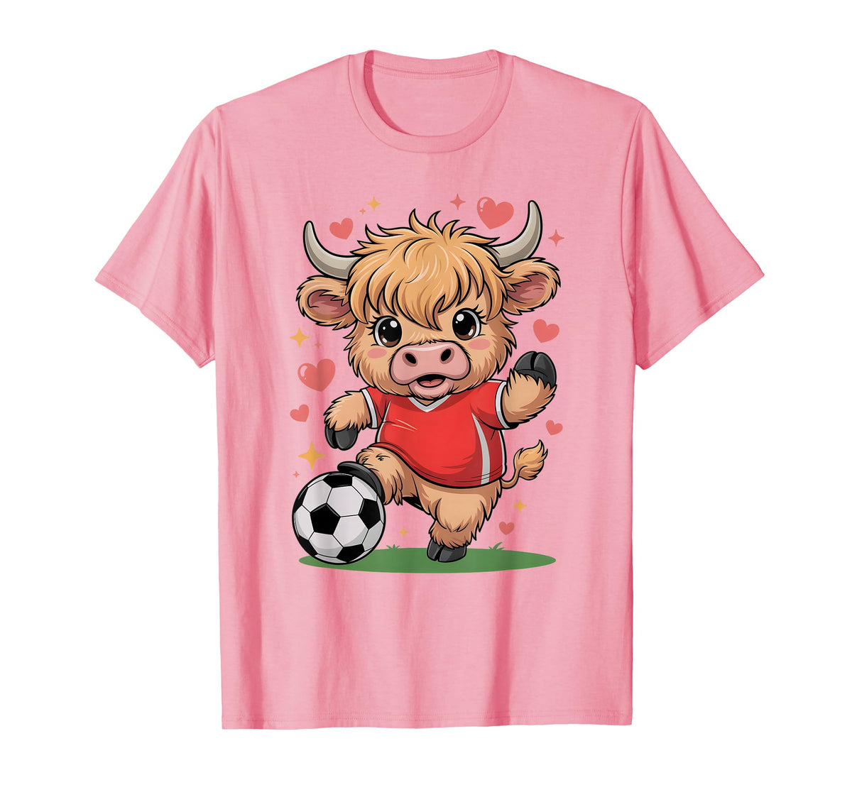 Kawaii Soccer Cow Just Who Loves T-Shirt - Casual Everyday Wear for Adults