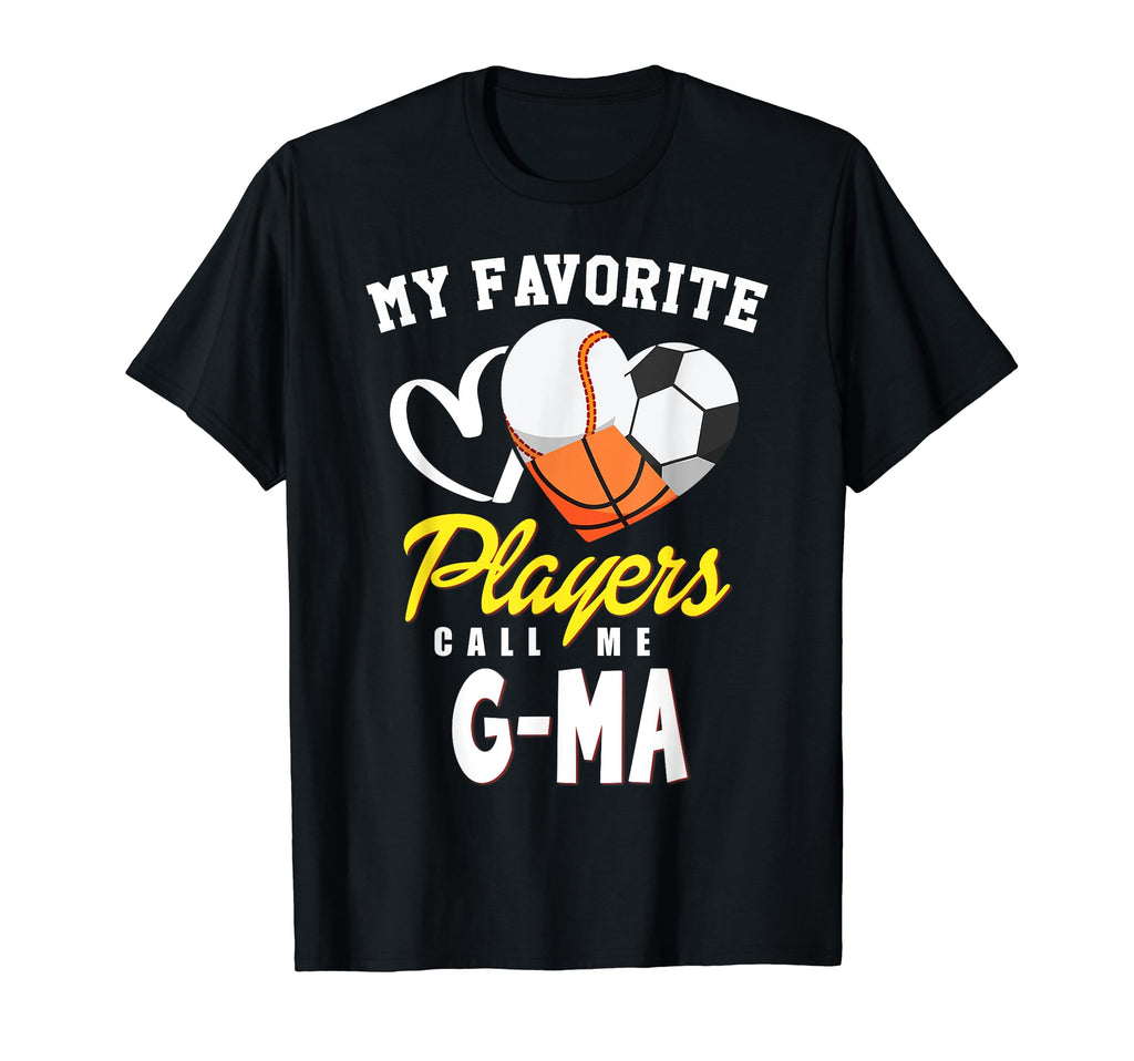 My Favorite Players Baseball Soccer T-Shirt - Graphic Print Unisex